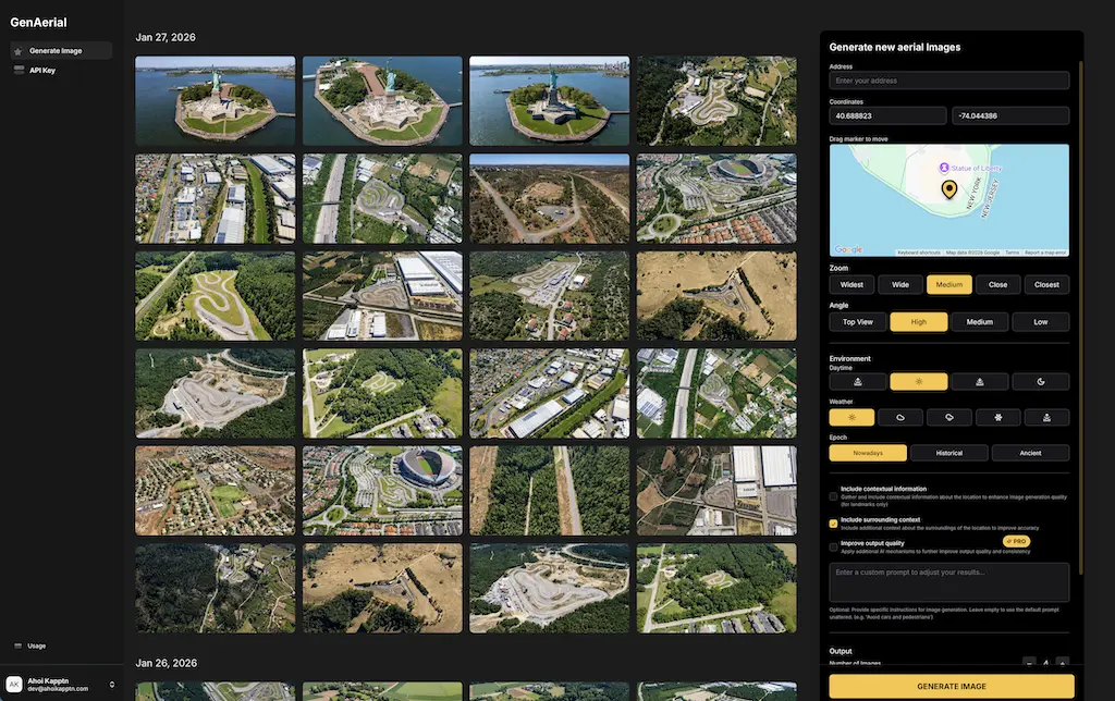 Genaerial Plattform Screenshot